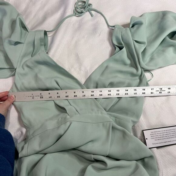 J. Crew‎ Dusty Shale Green Felicity Long Gown Dress Style b6547 Sz 00 NWT - Picture 8 of 16